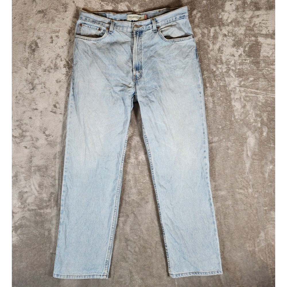 Levi's 550 Jeans Men's 37X31 (Tag 38X32) Blue Straight Relaxed‎ Denim Classic